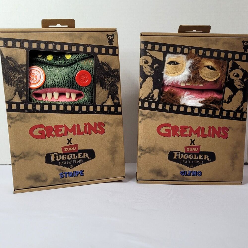 ZURU Fuggler x Gremlins Plush Bundle Gizmo & Stripe NIB